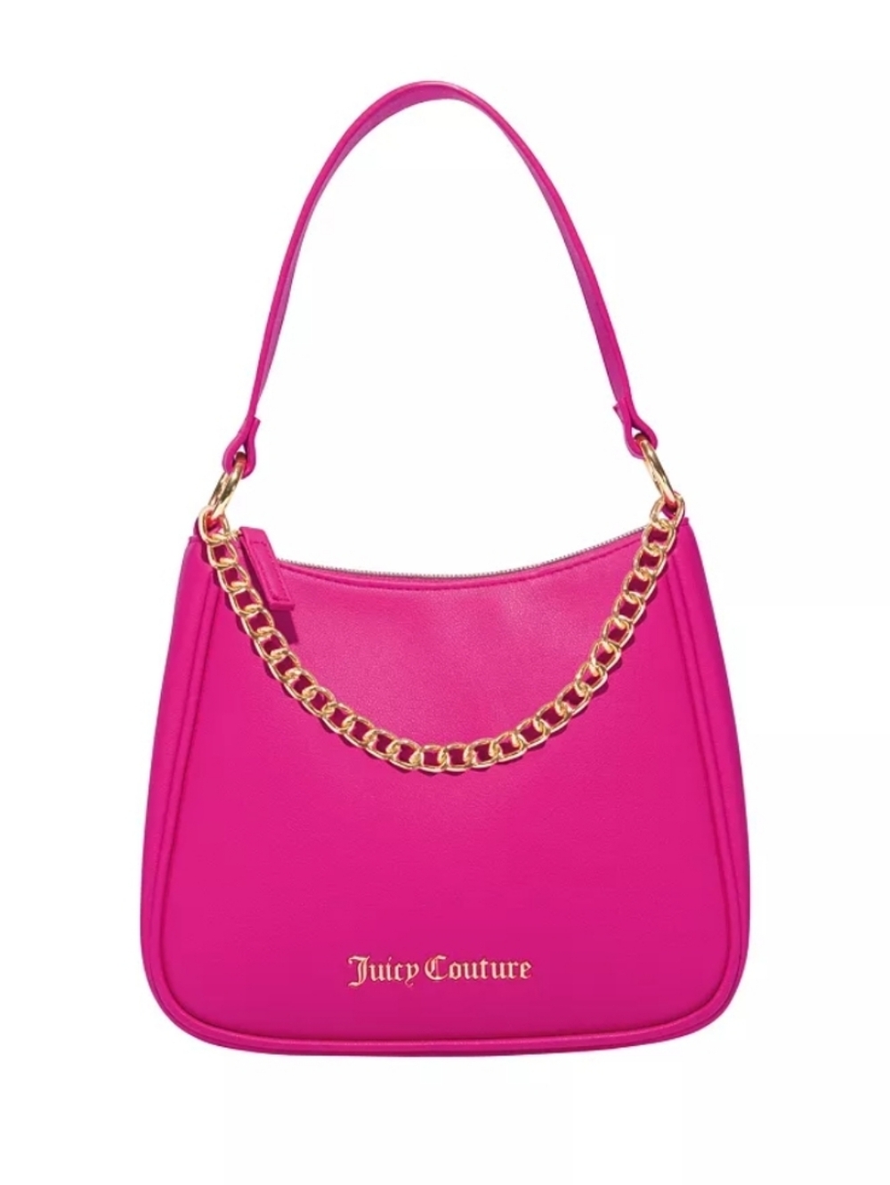 Juicy Couture Women's Hot Pink Chain Handle Shoulder Bag